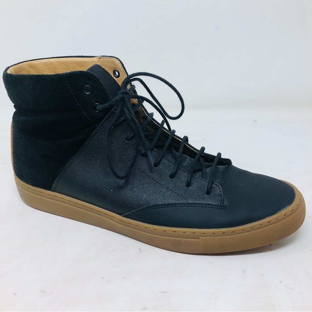 T C G Porter Leather High Top Sneakers